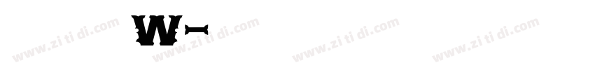 山海软萌熊 W字体转换